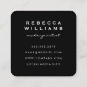 Visagist Vierkante Visitekaartje (Achterkant)