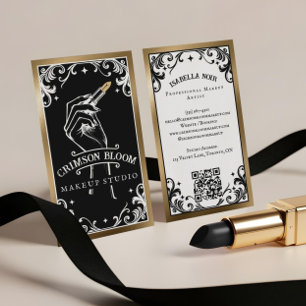 Visagist Vintage Schoonheid Luxe Lippenstift Visitekaartje