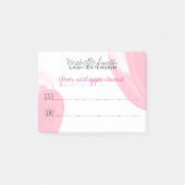 Visagist Wimper Extensie Volgende Afspraak Post-it® Notes (Voorkant)
