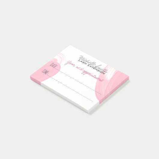Visagist Wimper Extensie Volgende Afspraak Post-it® Notes (Schuin)