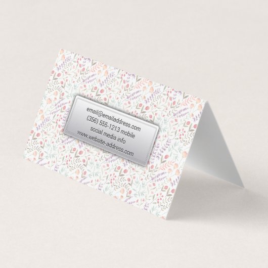 Visagist | Wimpers | Bloeiende Bloemen Visitekaartje (Achterkant)