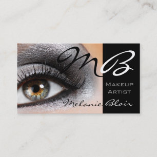 Visagist Zilveren Rookoog Business Card Visitekaartje
