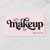 Visagistenstudio Blush Roze Professionele Chic Visitekaartje (Voorkant)