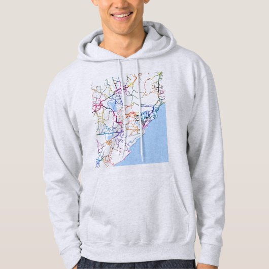 Visakhapatnam Andhra Pradesh Map Hoodie (Voorkant)
