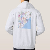 Visakhapatnam Andhra Pradesh Map Hoodie (Achterkant)