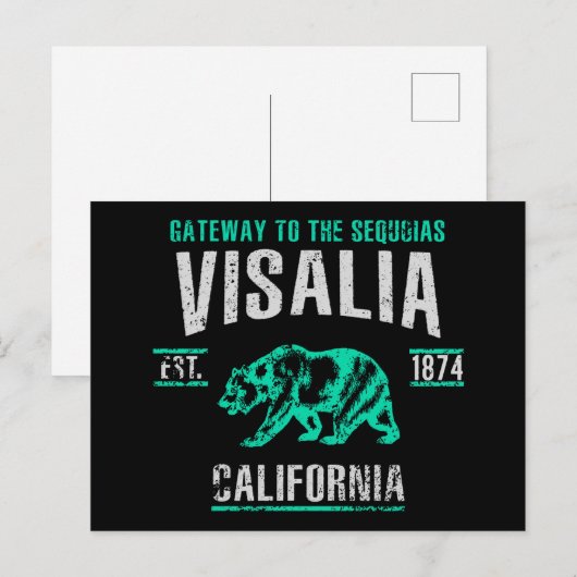 Visalia Briefkaart (Voorkant / Achterkant)