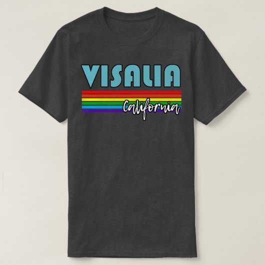 Visalia California Pride Visalia LGBT Gift LGBTQ S T-shirt (Design voorkant)