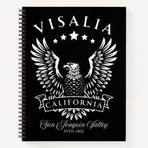Visalia San Joaquin Valley Californië Vintage Eagl Notitieboek