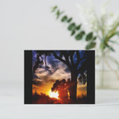 Visalia Sunset Briefkaart (Staand voorkant)