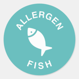 Visallergeenlabel Ronde Sticker