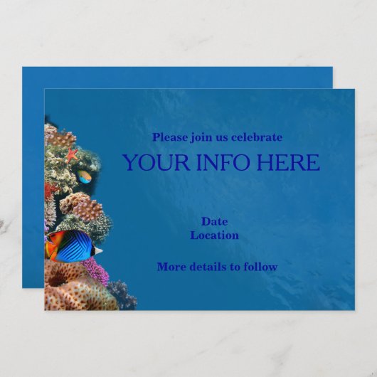 Visaquariumkaart Kaart (Voorkant / Achterkant)