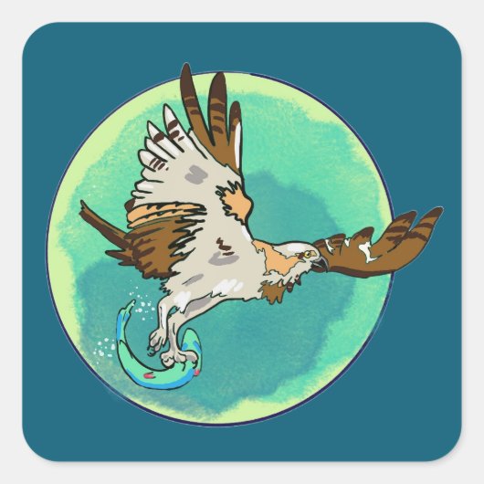 Visarend sticker (Voorkant)