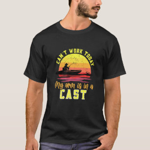 Visarm in een gietvisser Visser Visser Vangst T-shirt