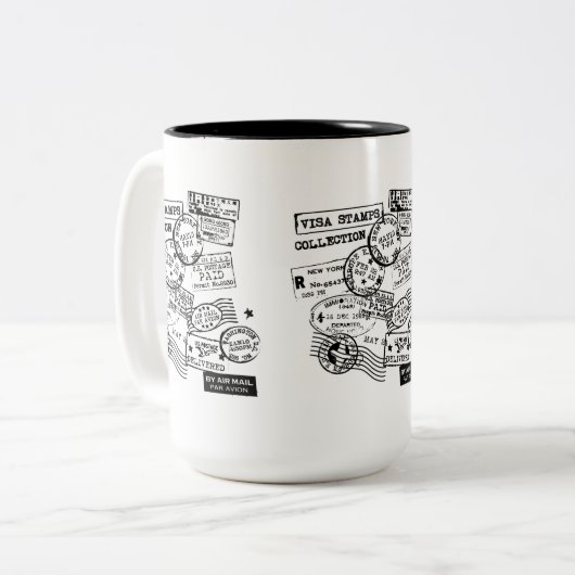 VISAS CUP TWEEKLEURIGE KOFFIEMOK (Voorkant links)