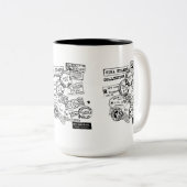 VISAS CUP TWEEKLEURIGE KOFFIEMOK (Voorkant rechts)