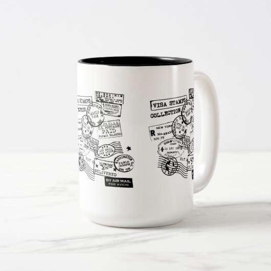 VISAS CUP TWEEKLEURIGE KOFFIEMOK (Voorkant rechts)