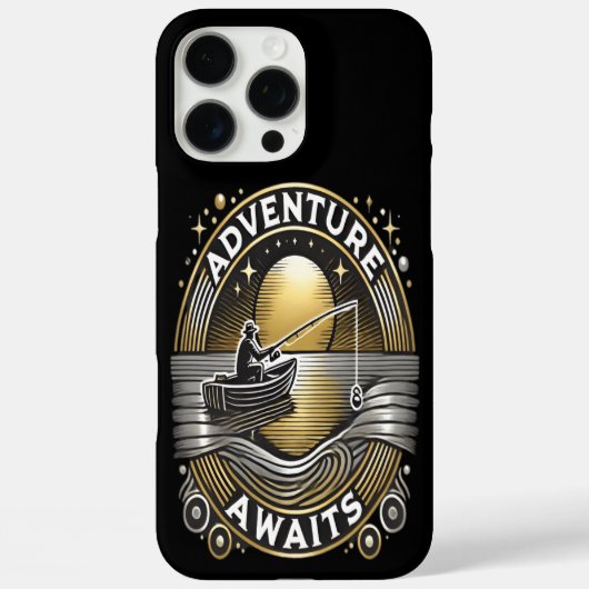 Visavontuur wacht in rustige wateren Case-Mate iPhone case (Achterkant)