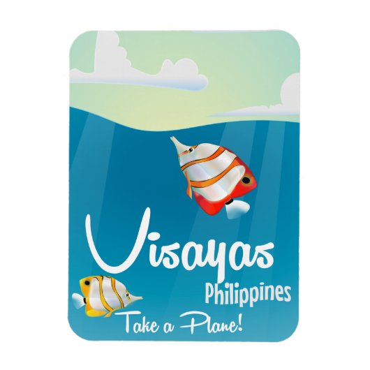 Visayas, filippijnse cartoon magneet (Verticaal)