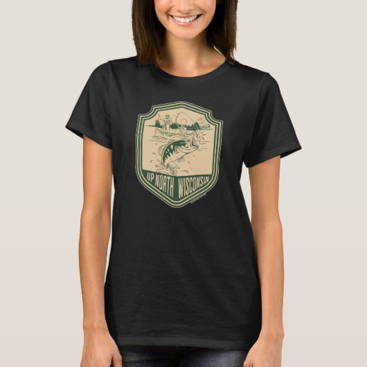 Visbadge Noord-Wisconsin T-shirt (Voorkant)