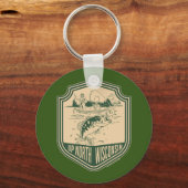 Visbadge Noord-Wisconsin Vissen Sleutelhanger (Achterkant)