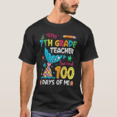 Visblad 7e graad leraar overleed 100 dagen. t-shirt (Voorkant)