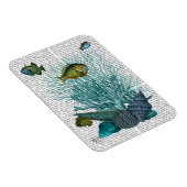 Visblauwe schalen en koralen magneet (Rechterzijde)