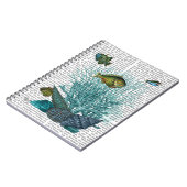 Visblauwe schalen en koralen notitieboek (Linkerzijde)