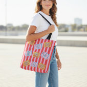 Visblikjes met gestreepte ontwerpeigenaardigheid tote bag