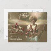 Visbloem Victoriaans tuin Poisson d'Avril Briefkaart (Voorkant / Achterkant)