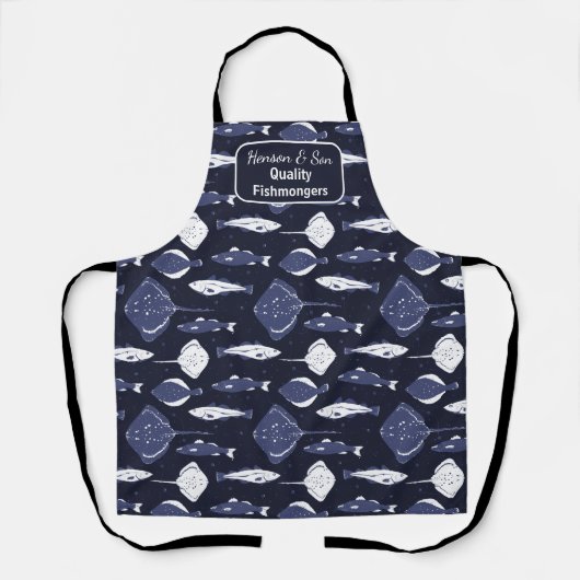 Visboer Seafood Fish Market op maat Schort (Voorkant)