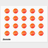 Visboog Astrologie Sterrenbeeld Ronde Sticker (Vel)