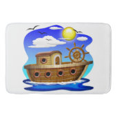 Visboot Cartoon Badmat (Voorkant)