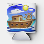 Visboot Cartoon  Blikjeskoeler (Voorkant)