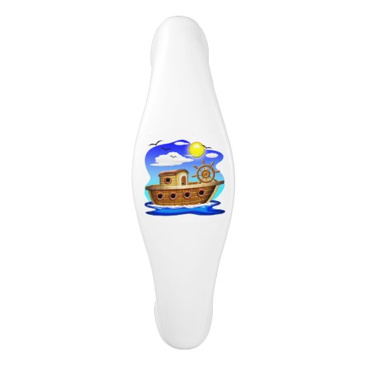 Visboot Cartoon Keramische Kastgreep (Voorkant)