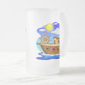Visboot Cartoon  Matglas Bierpul (Voorkant rechts)