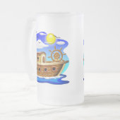 Visboot Cartoon  Matglas Bierpul (Voorkant links)