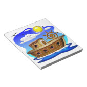 Visboot Cartoon Notitieblok (Schuin)