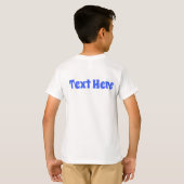 Visboot Cartoon  T-shirt (Achterkant volledig)