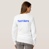 Visboot Cartoon  T-shirt (Achterkant volledig)