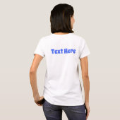 Visboot Cartoon  T-shirt (Achterkant volledig)