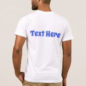 Visboot Cartoon  T-shirt (Achterkant)