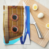 Visboot Cartoon Theedoek (Quarter Fold)