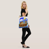 Visboot Cartoon Tote Bag (Op model)