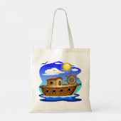 Visboot Cartoon Tote Bag (Achterkant)