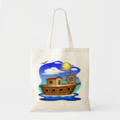Visboot Cartoon Tote Bag (Voorkant)