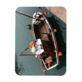 Visboot in de haven van Portpatrick, Wigtownshire Magneet (Verticaal)