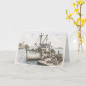 Visboot Kaart (Gele Bloem)