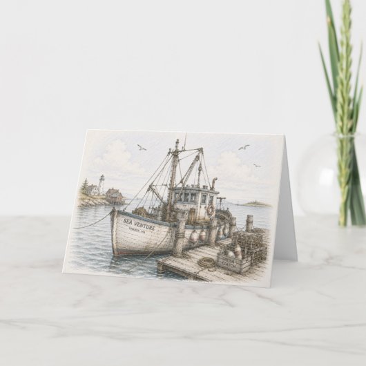 Visboot Kaart (Voorkant)
