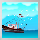 Visboot Poster (Voorkant)