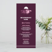 Visboot, Restaurant Slimline Menu (Staand voorkant)